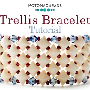Trellis Bracelet Pattern by Bridgette Davidson