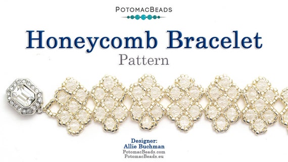 Honeycomb Bracelet Pattern by Allie Buchman