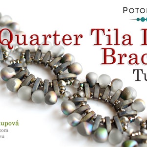 Quarter Tila Lace Bracelet Pattern by Tereza Soukupova