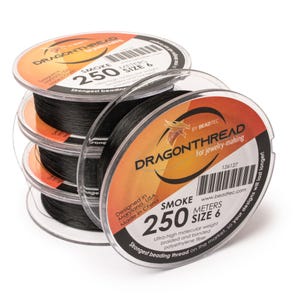 BeadTec Dragon Thread - Black (Smoke) .006'' 250m Spool