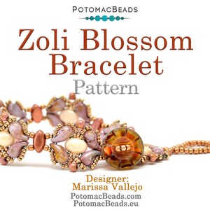Zoli Blossom Bracelet Pattern by Marissa Vallejo