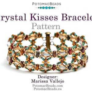 Crystal Kisses Bracelet Pattern by Marissa Vallejo