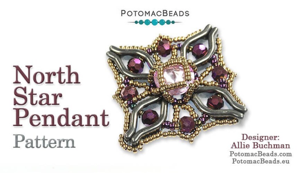 North Star Pendant Pattern by Allie Buchman - Etsy