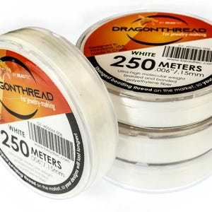 BeadTec Dragon Thread - White (Crystal) .006'' 250m Spool