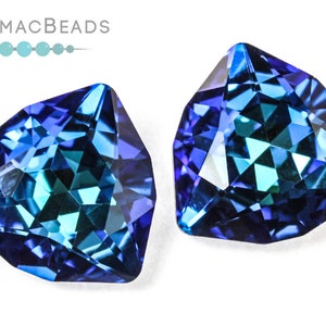 Potomac Crystal Trilliant Fancy Stones - Colorshift Bermuda Blue 17mm (Pack of 2)