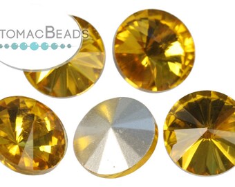 Potomac Crystal Rivoli - Topaz 10mm (Pack of 5)