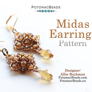 Midas Earrings Pattern by Allie Buchman