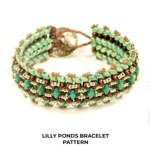 Lilly Ponds Bracelet Pattern by Allie Buchman