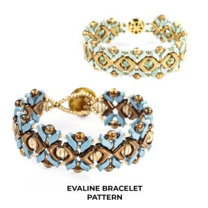 Patrón de pulsera Evaline de Marissa Vallejo