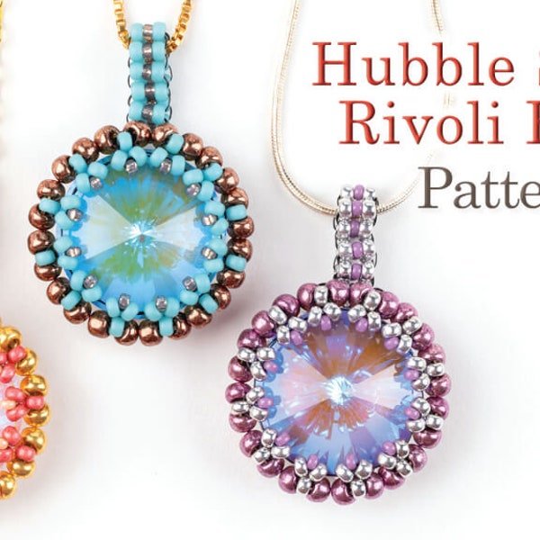 Hubble Stitch Rivoli Bezel Pattern by Allie Buchman