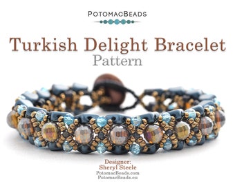 Patrón de pulsera Turkish Delight de Sheryl Steele