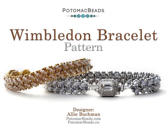 Wimbledon Bracelet Pattern by Allie Buchman Etsy Australia