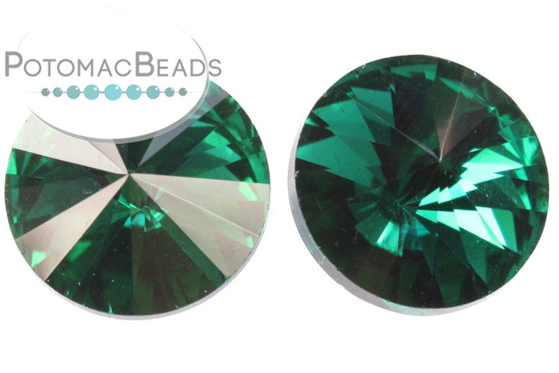 Emerald 12mm Pack of 20 Potomac Crystal Rivoli