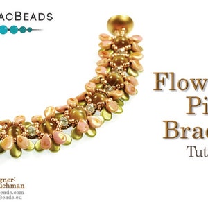 Flowering Pips Bracelet Pattern by Allie Buchman