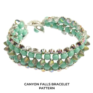 Canyon Falls Bracelet Pattern by Allie Buchman