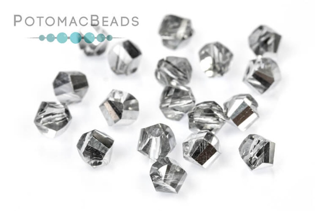 Potomac Crystal Teardrop Beads - Crystal AB 6x8mm