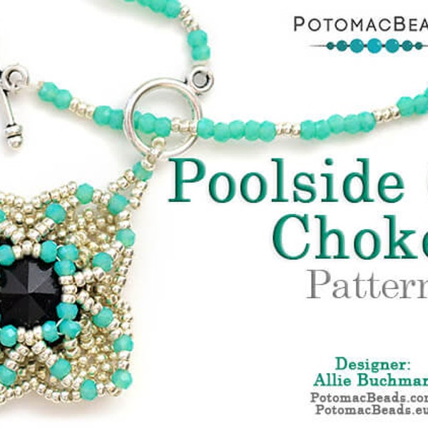 Poolside Glam Necklace Pattern by Allie Buchman