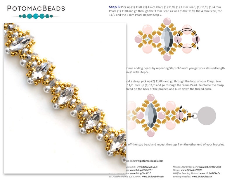 Pattern Contessa Bracelet