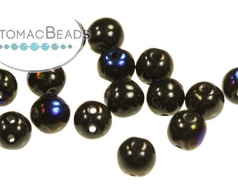 RounDuo® Beads - Jet Azuro 5mm (Pack of ~75)