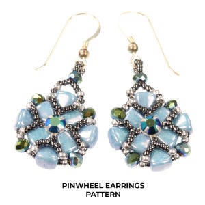 Pinwheel Earrings Pattern by Allie Buchman