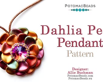 Dahlia Pendant Pattern by Allie Buchman