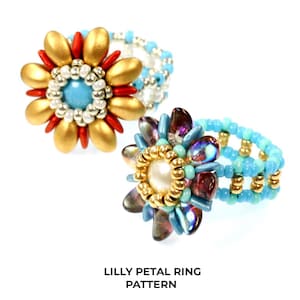 Lilly Petal Ring Pattern by Marissa Vallejo