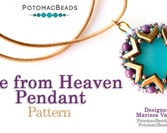 Fire from Heaven Pendant Pattern by Marissa Vallejo