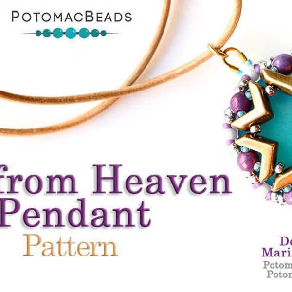 Fire from Heaven Pendant Pattern by Marissa Vallejo