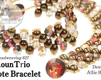 Pulsera RounTrio Peyote de Allie Buchman