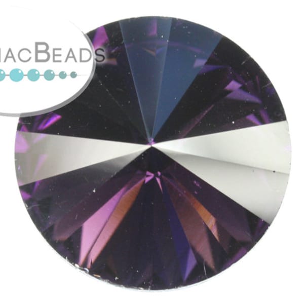 Potomac Crystal Rivoli - Amethyst 18mm (Pack of 2)