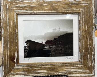 The Way There (to the Nubble Lighthouse) framed 8x10 print.