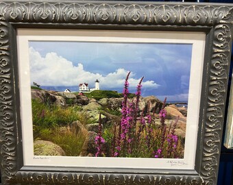 Rock Garden (at the Nubble Lighthouse) framed 11x14 print.