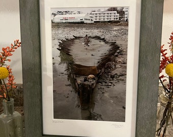 Shipwreck on Short Sands Nubble framed 8x12 print