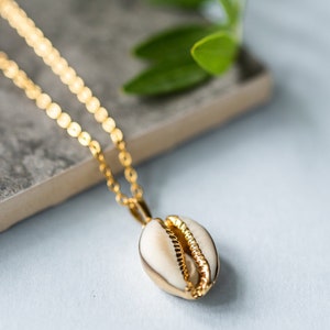 The Oceans Shell Gold Statement Necklace