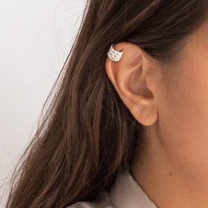 Womens Dainty Sterling Silver Bohemian Cuff EARRINGS, Cute Girls Night Out Climber Earrings, Handmade Silver Jewelry Under 30