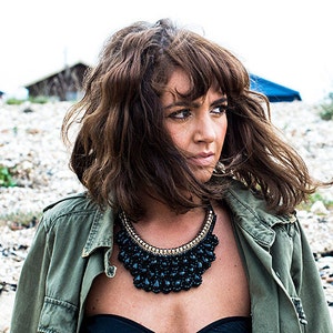 Jet Black Rhinestone Statement Necklace: Elegant Party Jewellery