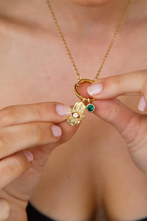 Gold Plated Good Fortune Charm Necklace – Meaningful Luck Pendant – Dainty Everyday Jewellery