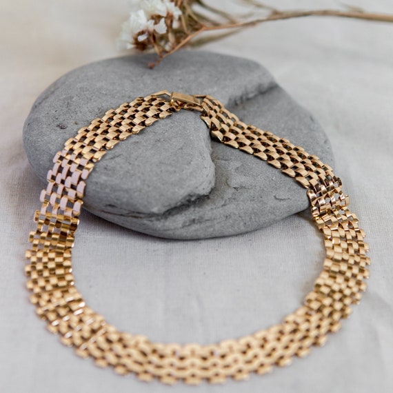 Gold Chain Statement Necklace