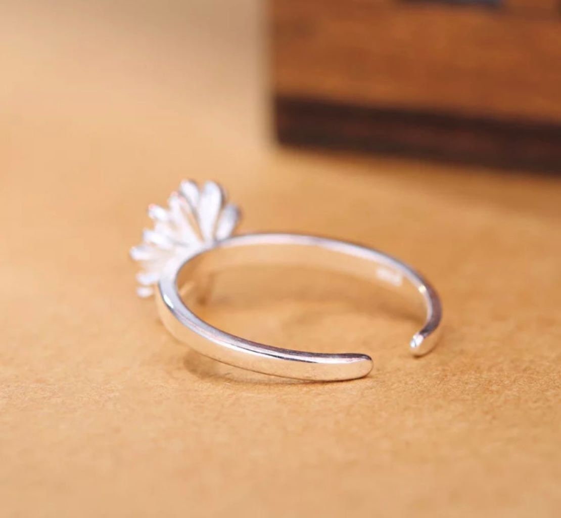 Pure Silver Daisy Antique Earring main image 1