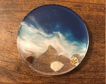 Oceanscape Resin Coasters