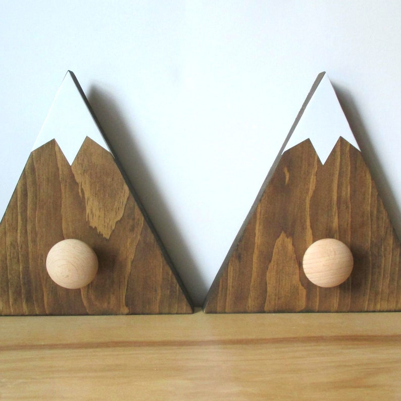 NEW Mountain Wall Hook Nursery Child Decor. Mountain Nursery Etsy