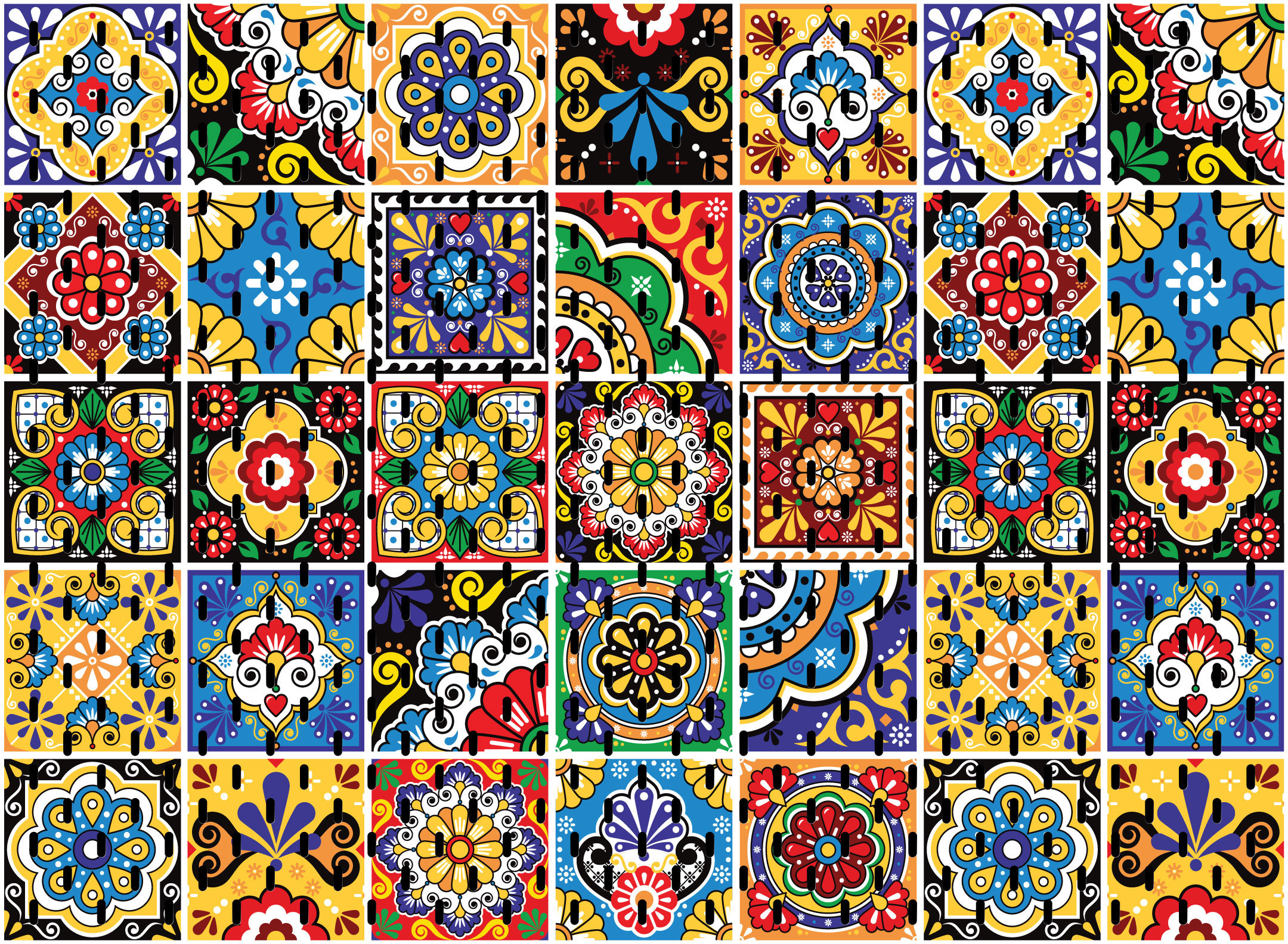 Designer Skadis Pegboards Spanish Tile Designs Etsy