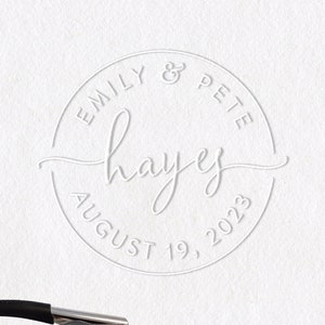 Grabador de monograma n.° 10: personalizado: regalo personalizado, grabado en relieve, grabador de bodas, grabador de logotipos, grabador de membretes, grabador de sobres