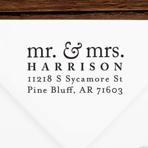 Absenderadresse Stempel # 83 - aus Holz oder selbstfärbend - personalisiert - Geschenke, Hochzeiten, Brautpaar, Hauseinweihung - INKLUSIVE GRIFF