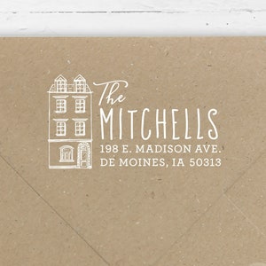 Absenderadresse Stempel #105 - aus Holz oder selbstfärbend - personalisiert - Geschenke, Hochzeiten, Brautpaar, Hauseinweihung - INKLUSIVE GRIFF