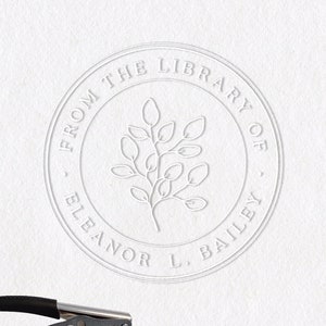 Library Embosser #18 - Personalized - Custom Gift, Embossing, Book Embosser, Library Book Embosser, Custom Book Embosser, Personal Embosser