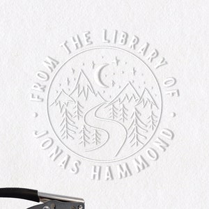 Library Embosser #44 - Personalized - Custom Gift, Embossing, Book Embosser, Library Book Embosser, Custom Book Embosser, Personal Embosser