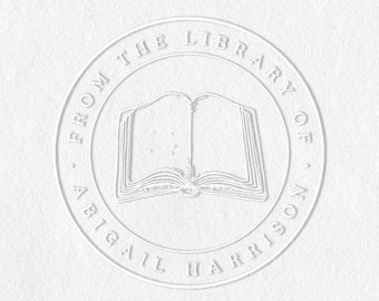 Library Embosser #32 - Personalized - Custom Gift, Embossing, Book Embosser, Library Book Embosser, Custom Book Embosser, Personal Embosser