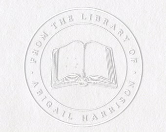 Library Embosser #32 - Personalized - Custom Gift, Embossing, Book Embosser, Library Book Embosser, Custom Book Embosser, Personal Embosser