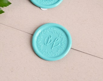 Wax Seal #2 - Peel and Stick Wax Seal, Wedding Wax Seal, Wedding Invitation Seal, Envelope Seal, Wedding Envelope Seal - NO STAMPER INCLUDED